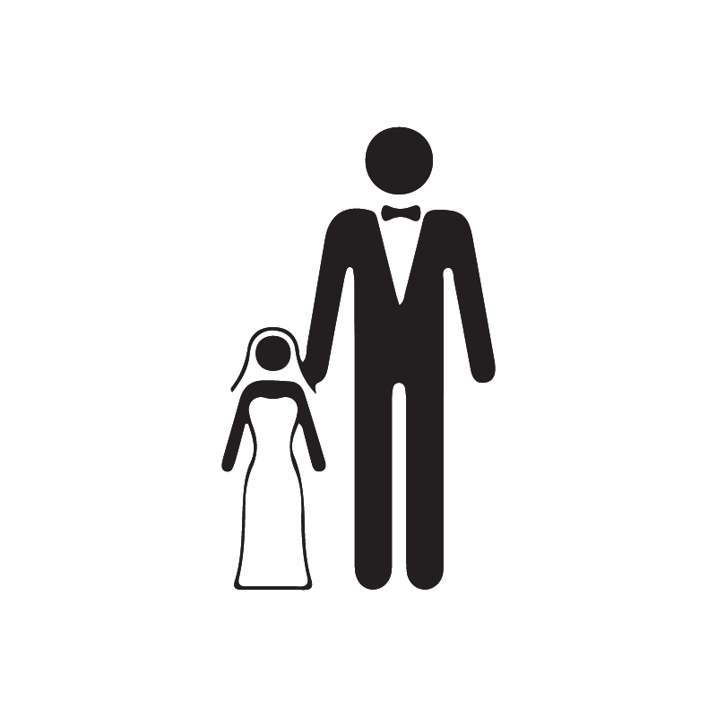 Child marriage icon